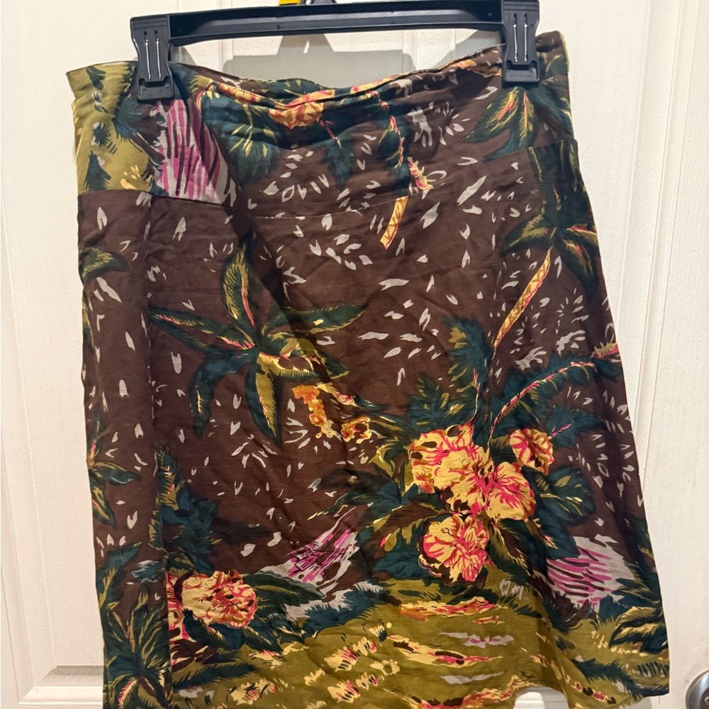 Kim & Cami Cotton‎ Floral Bead Embellished Skirt - Picture 3 of 3